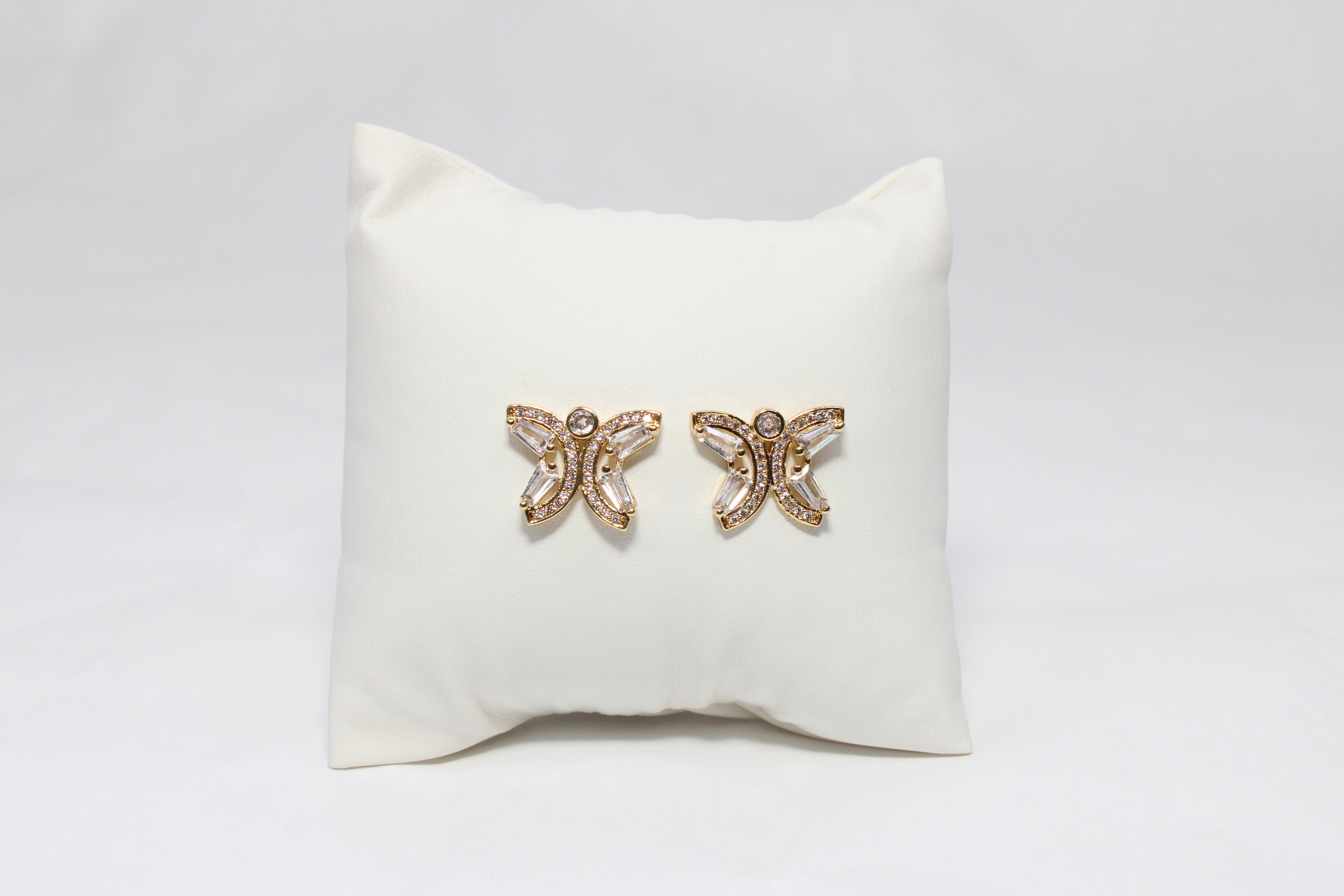 Golden Flutter Studs | 18K Gold-Filled Butterfly Earrings | Stainless Steel