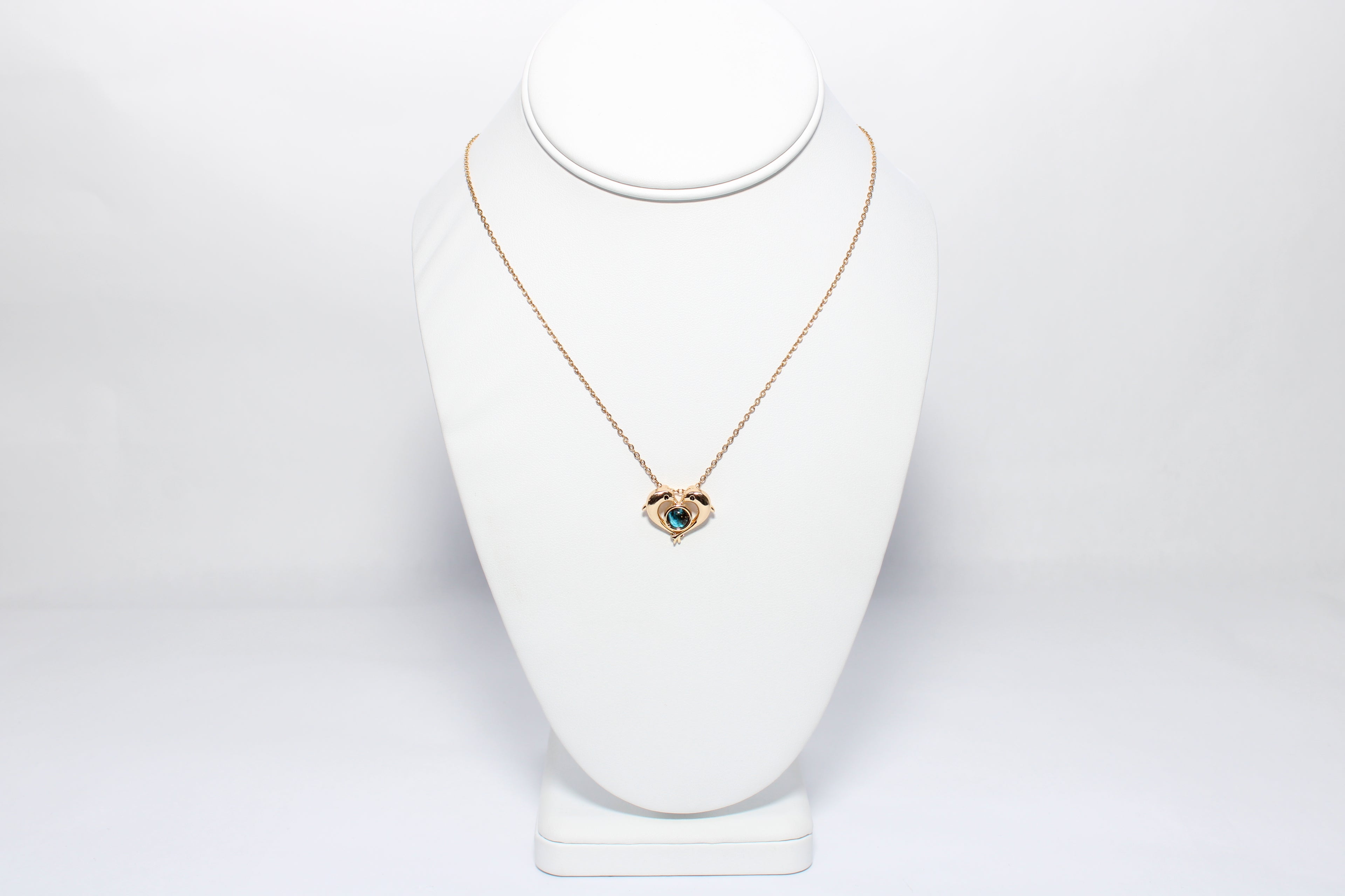 Infinite Whisper | 18K Gold-Filled Evil Eye Heart Necklace | Stainless Steel