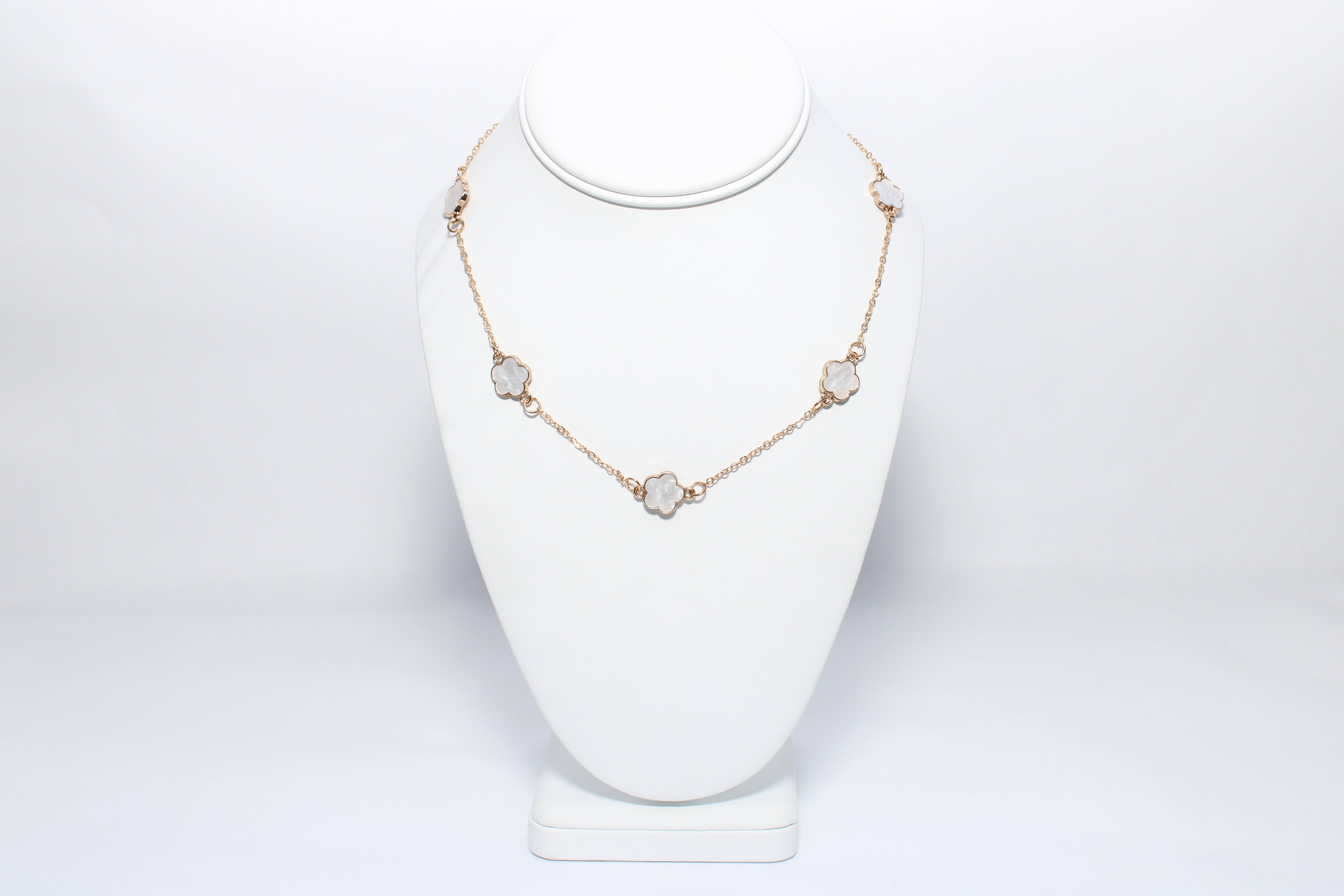 Stellar Ribbon | 18K Gold-Filled Floral Motif Necklace | Stainless Steel