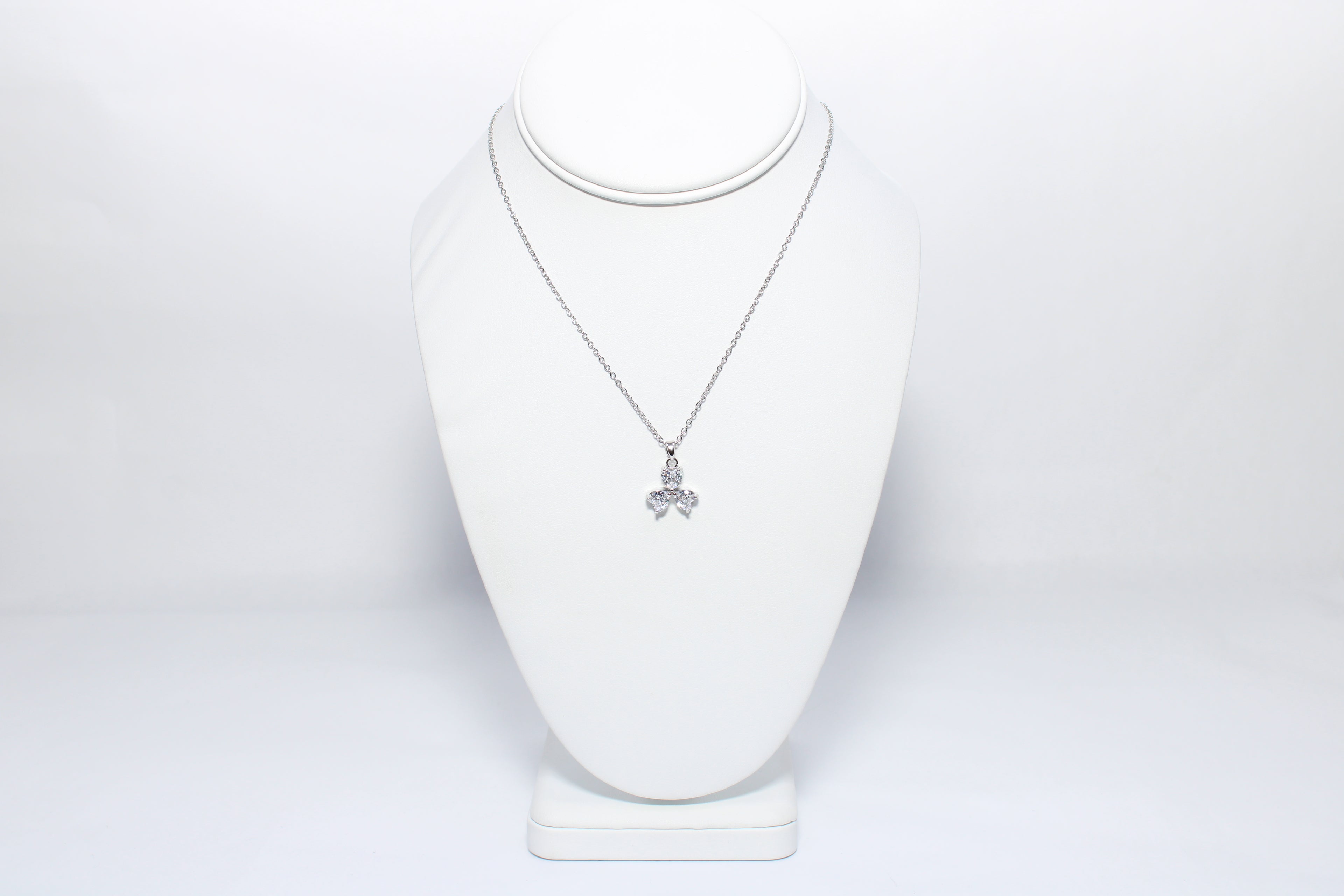 Sacred Horizon | 18K Gold-Filled CZ Bow Pendant Necklace | Stainless Steel