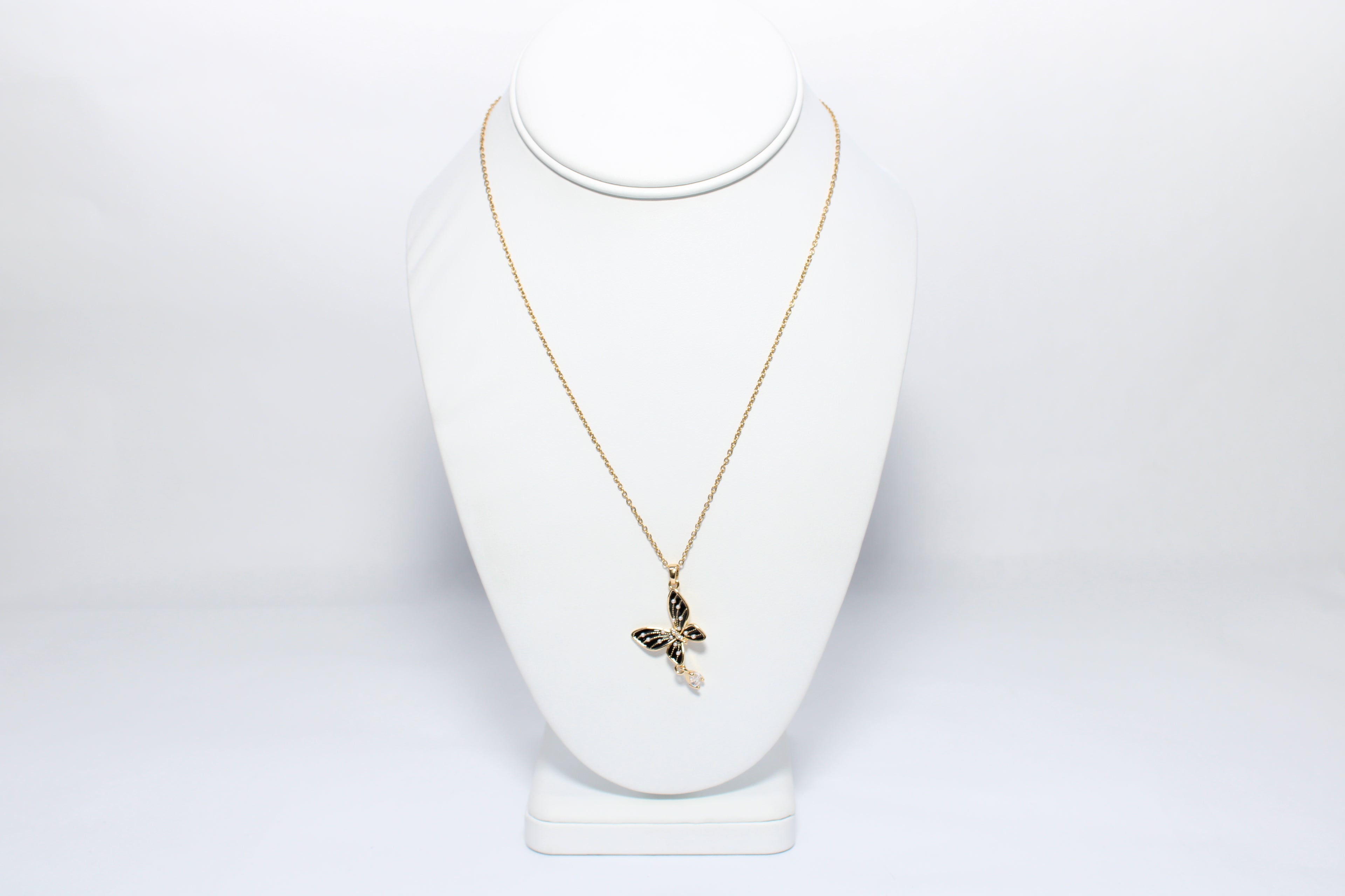 Spirit of Gold | 18K Gold-Filled Butterfly Pendant Necklace | Stainless Steel