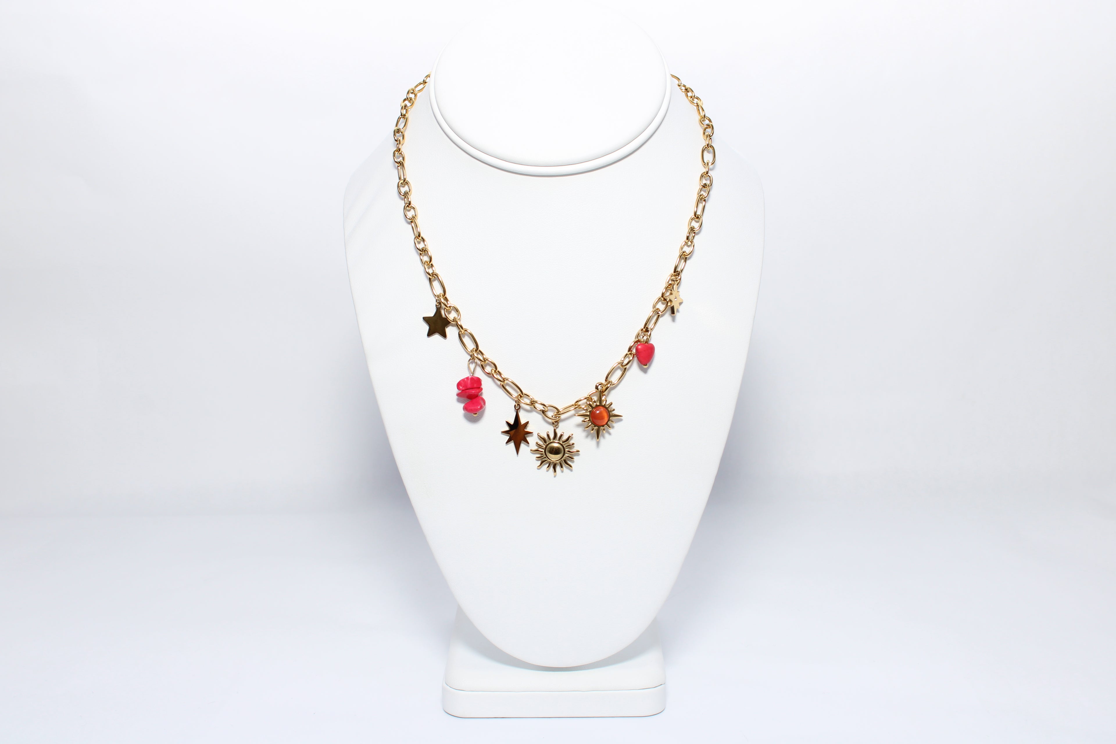 Golden Horizon | 18K Gold-Filled Charm Necklace | Stainless Steel