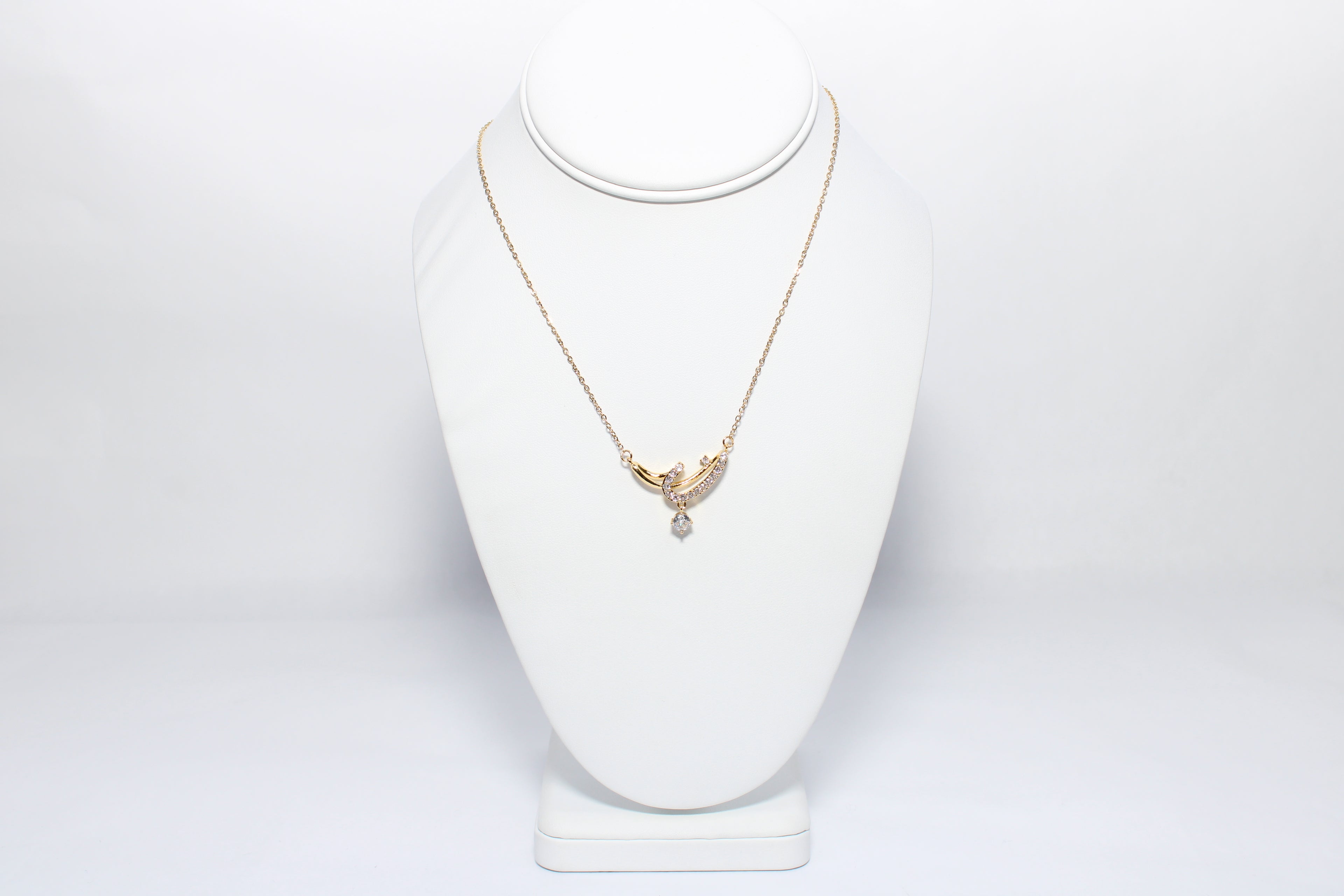 Starfall | 18K Gold-Filled CZ Drop Necklace | Stainless Steel