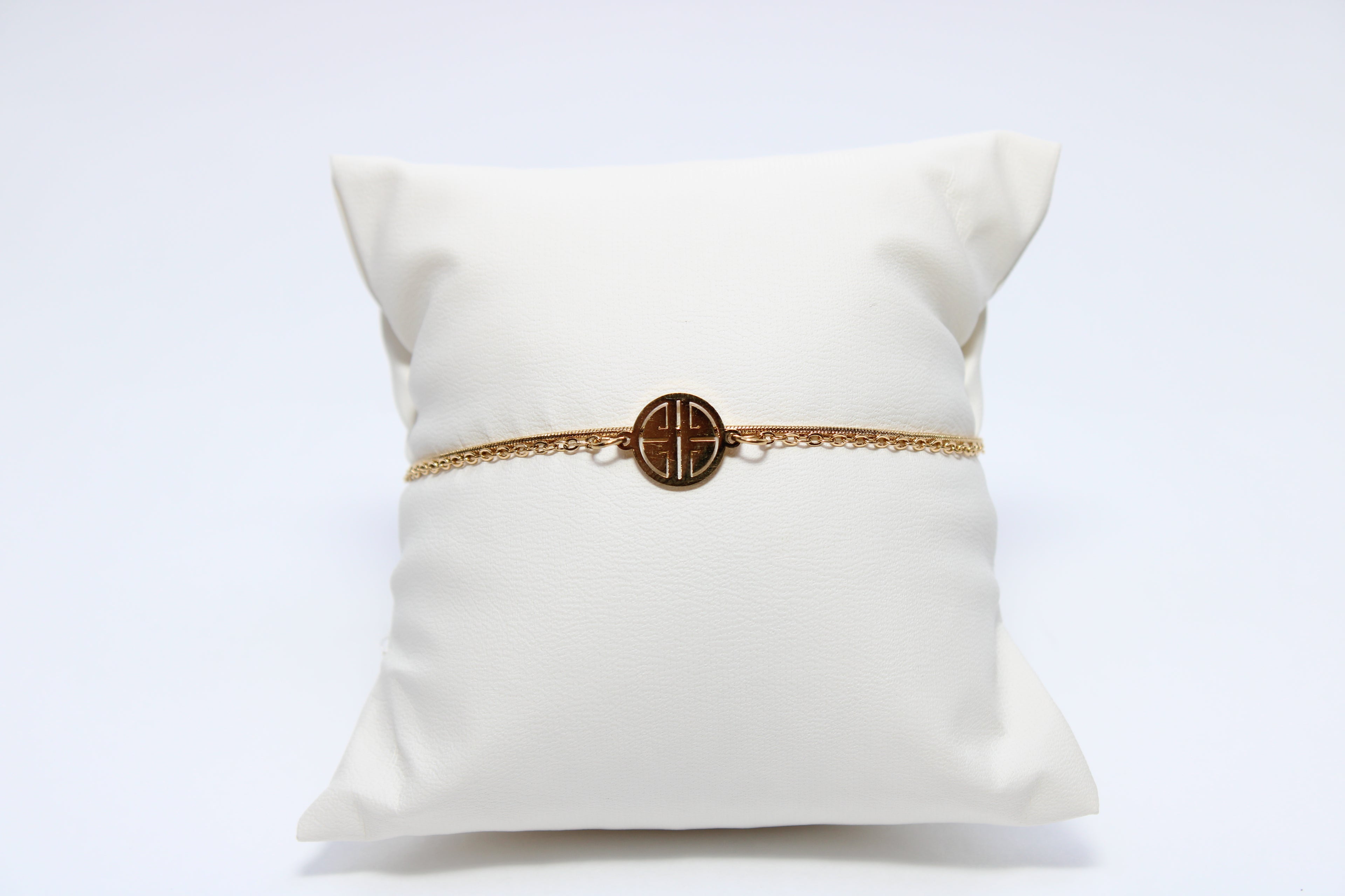 Celestial Orbit | Double Chain Medallion Bracelet