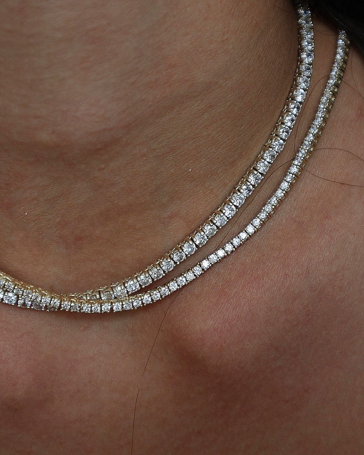 Ethereal Shine - tennis necklace