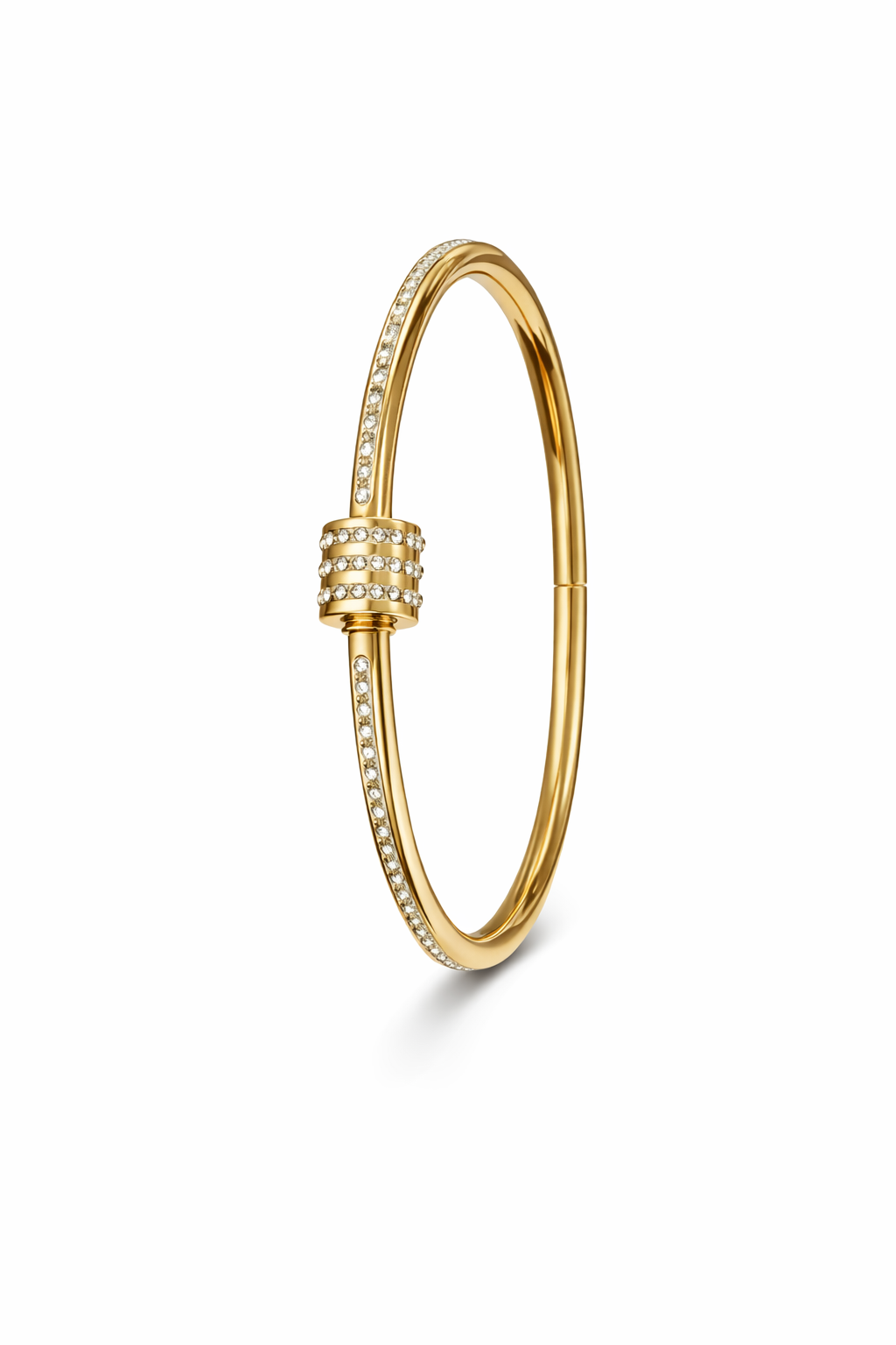 Aurora CZ Gold Filled Bangle