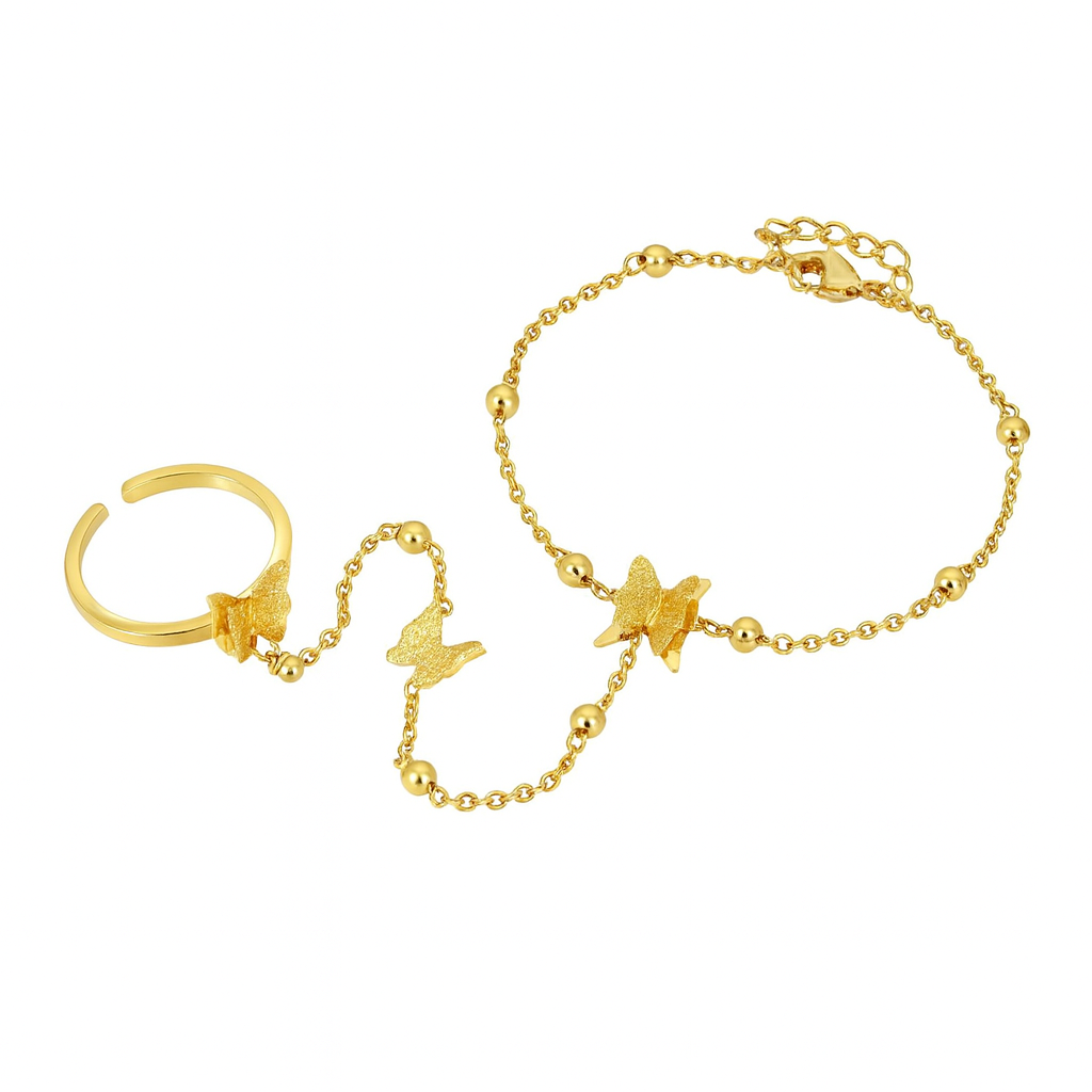 hand chain with butterfly