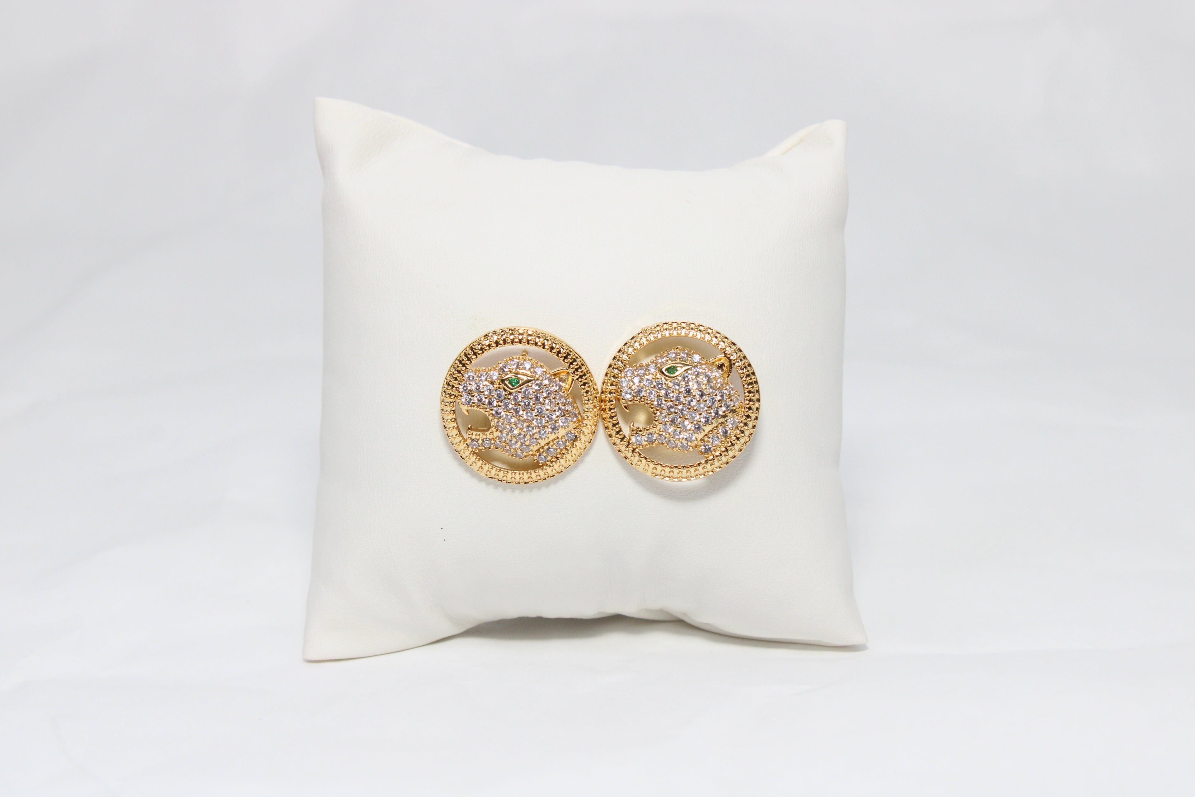 Panther Luxe Studs | 18K Gold-Filled Statement Earrings | Stainless Steel