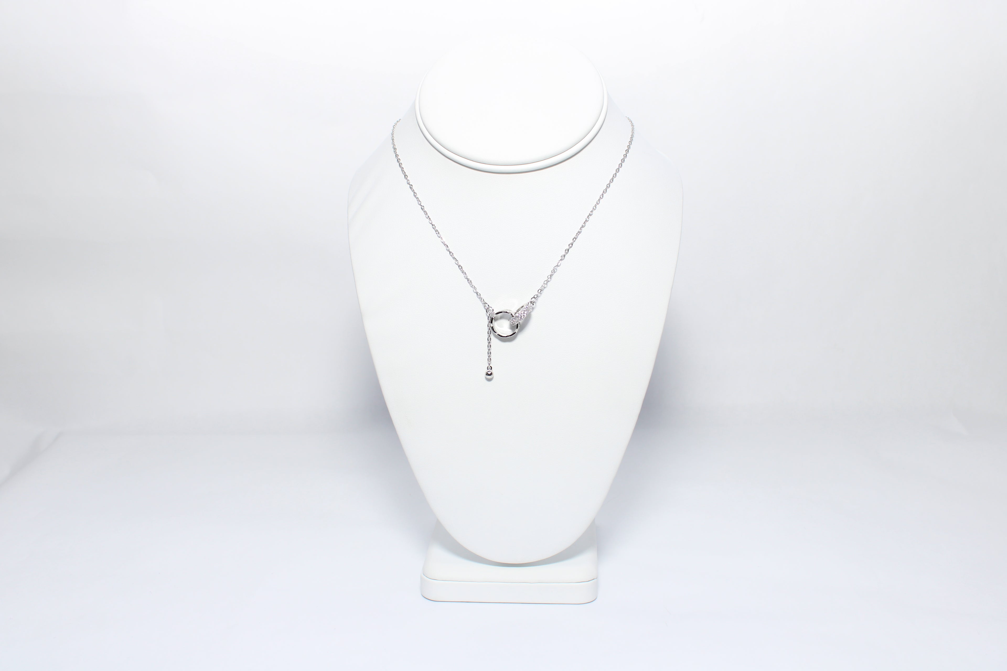 Stellar Whisper | 18K Gold-Filled Lariat Ring Necklace | Stainless Steel