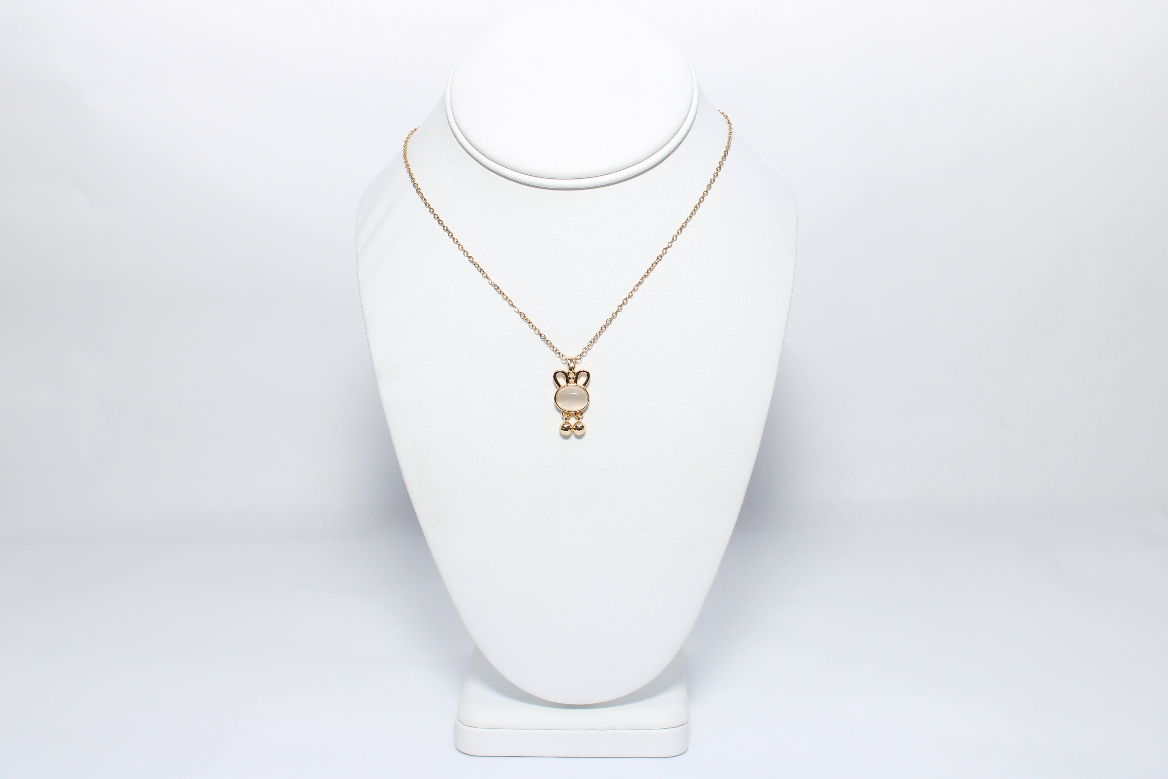 Mystic Circle | 18K Gold-Filled Bunny Pendant Necklace | Stainless Stee