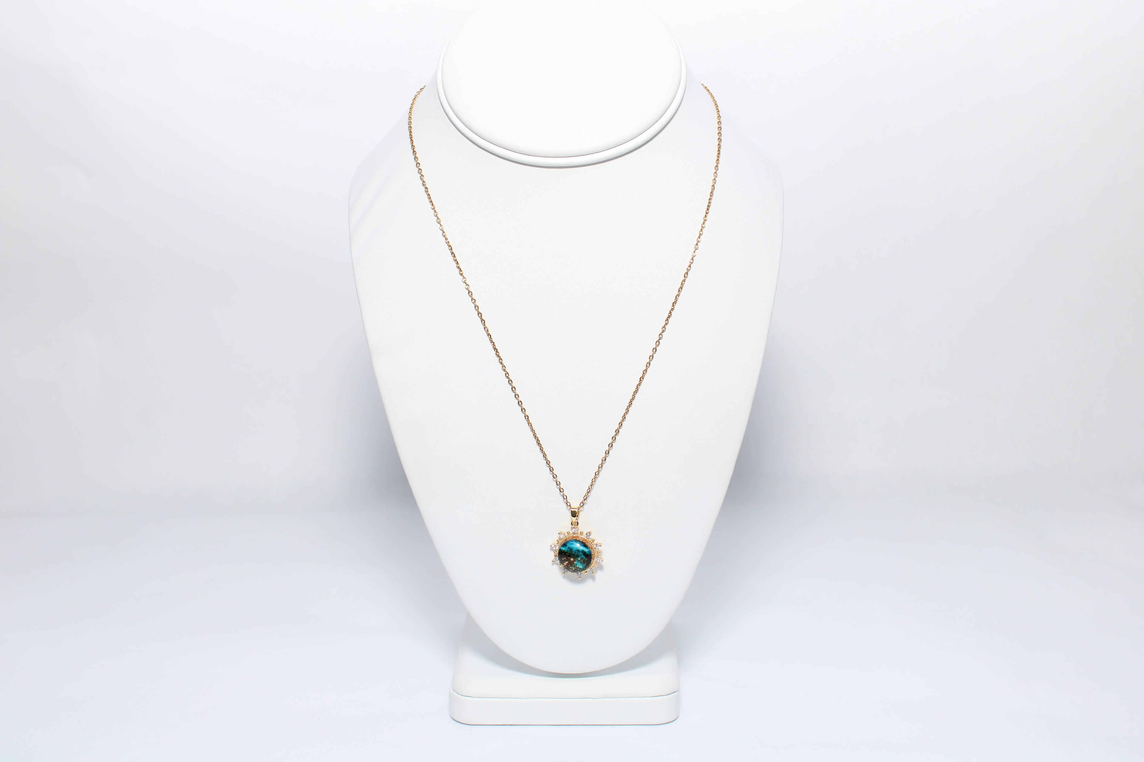 Shining Rose | 18K Gold-Filled Radiant Pendant | Stainless Steel