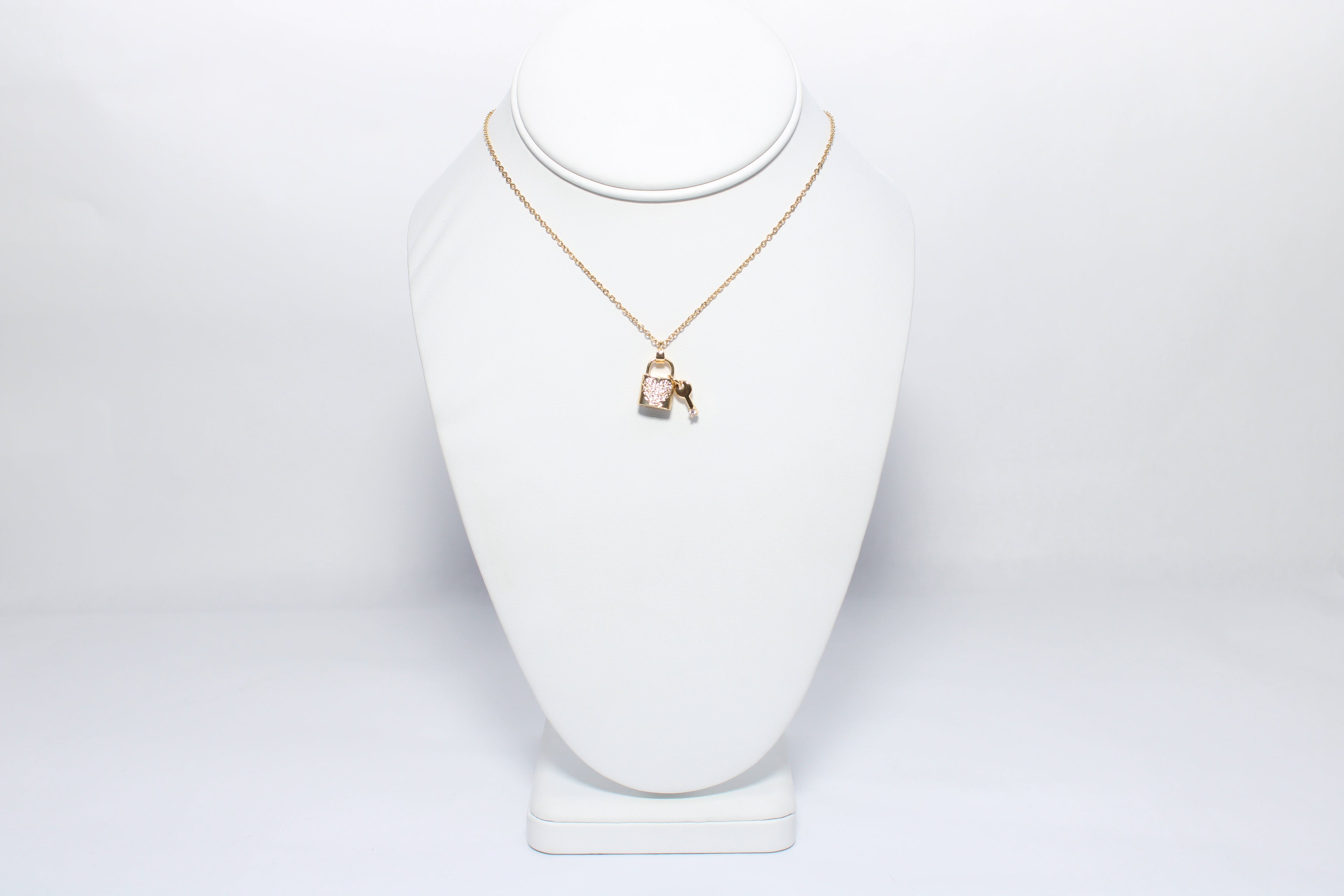 Dream Catch | 18K Gold-Filled Padlock & Key Necklace | Stainless Steel