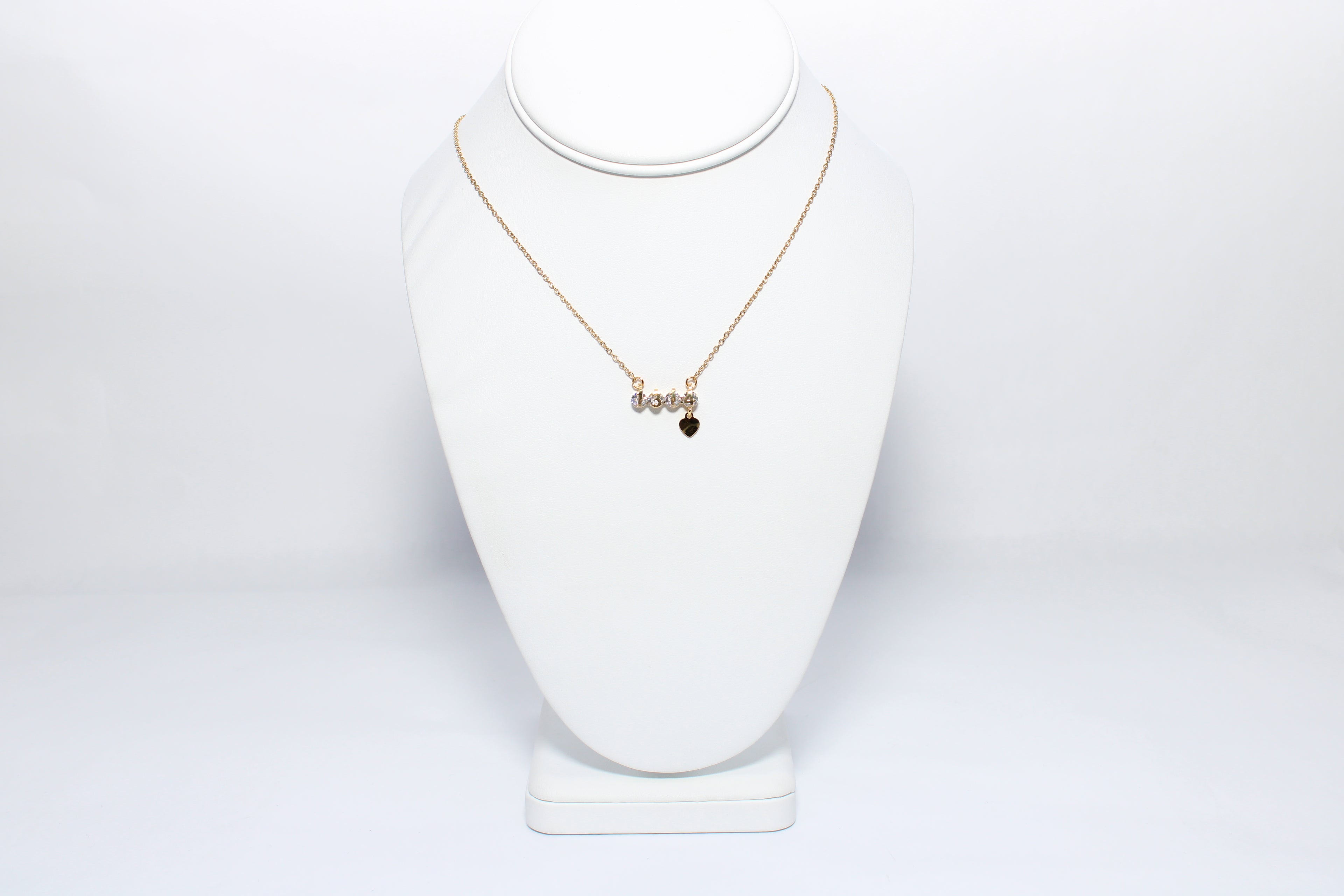 Divine Touch | 18K Gold-Filled Love Bead Necklace | Stainless Steel