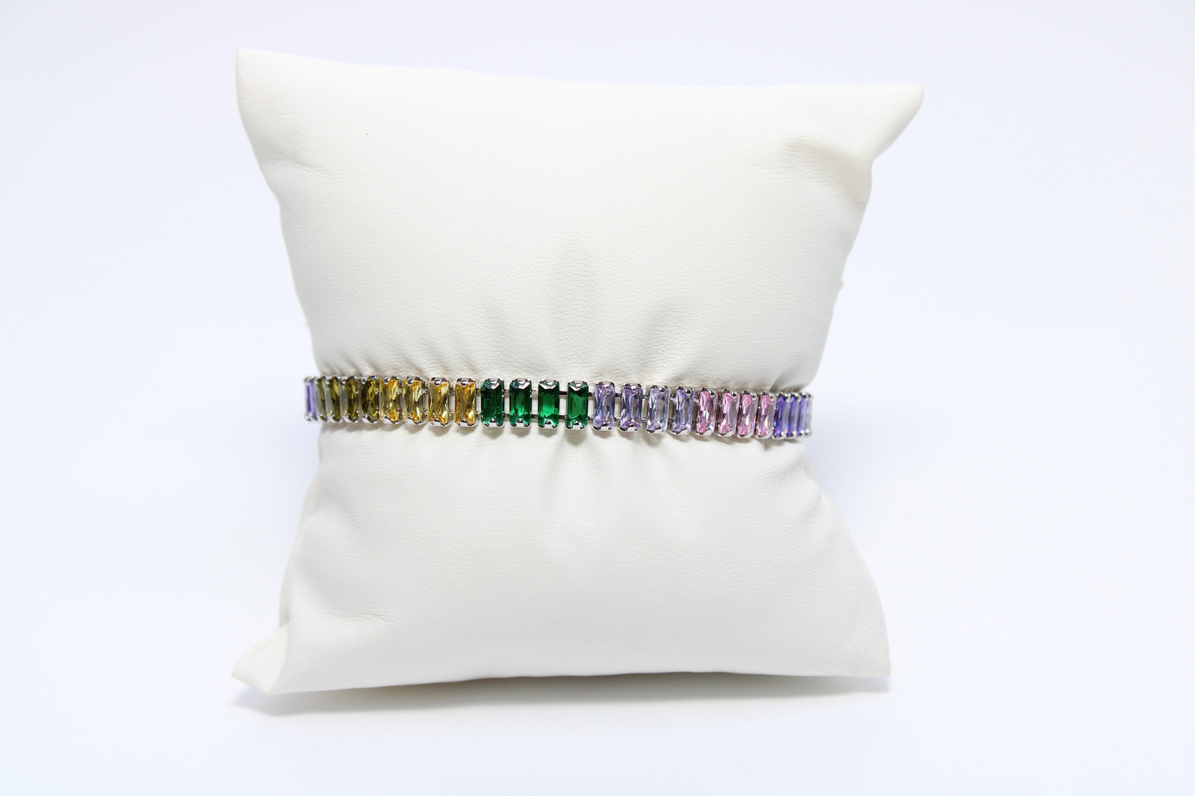 Ocean Wave | 18K Gold-Filled Iridescent CZ Bracelet | Stainless Steel