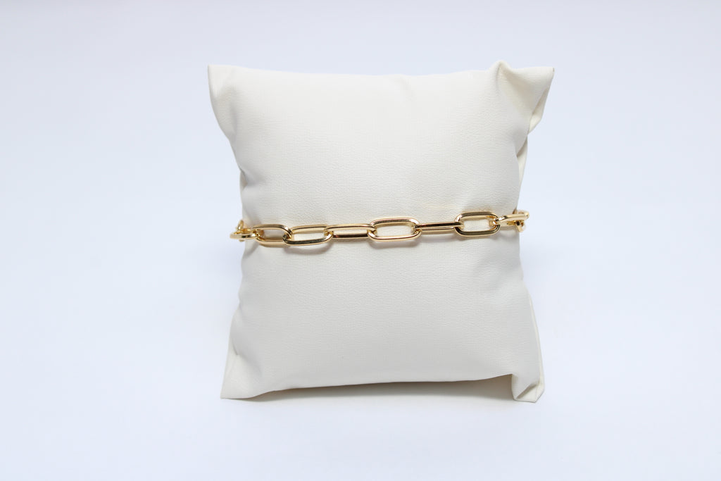 Celestial Glow | 18K Gold-Filled Link Bracelet | Stainless Steel