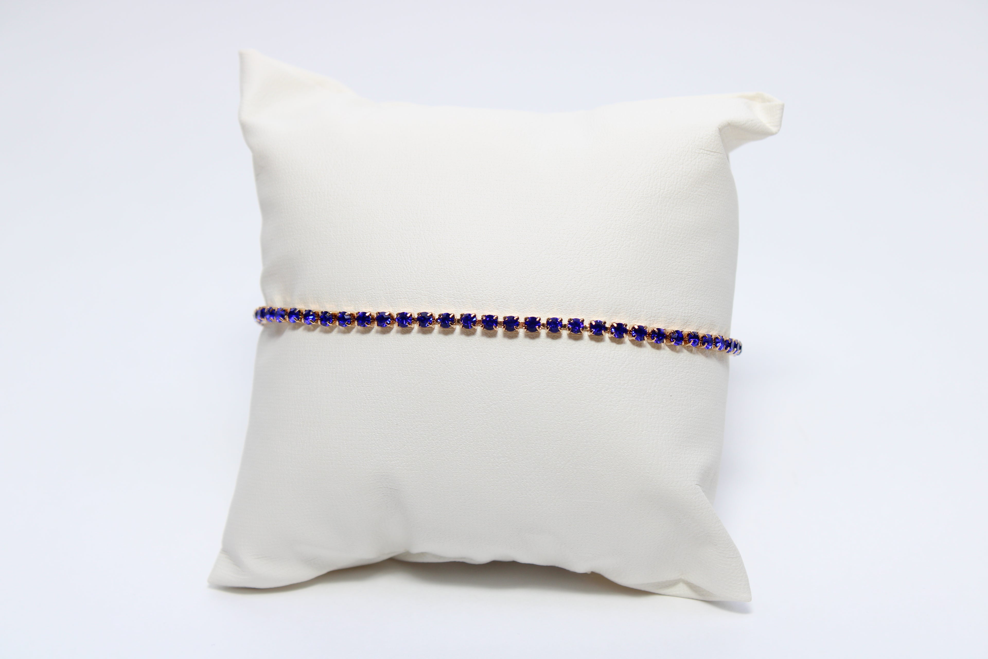 Starlight Charm | 18K Gold-Filled Blue CZ Charm Bracelet | Stainless Steel