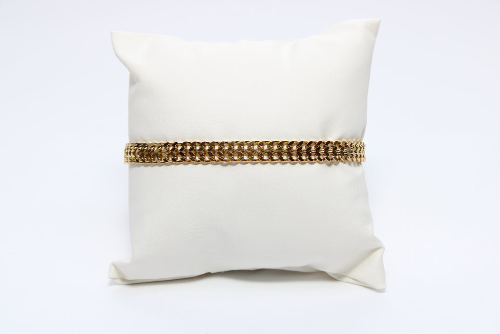 Sacred Charm | 18K Gold-Filled Cuban Chain Bracelet | Stainless Steel