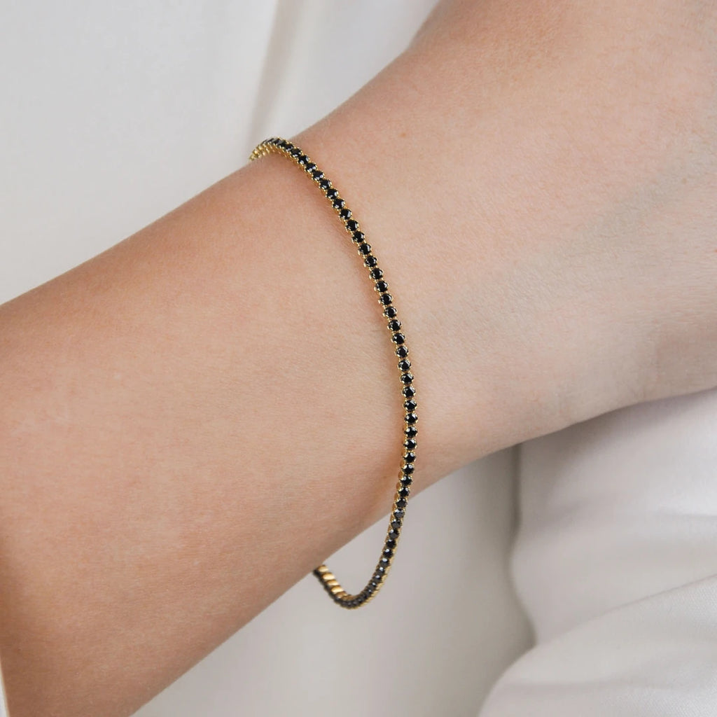 Infinity Touch | Black Stainless Steel Bracelet | Unisex Design