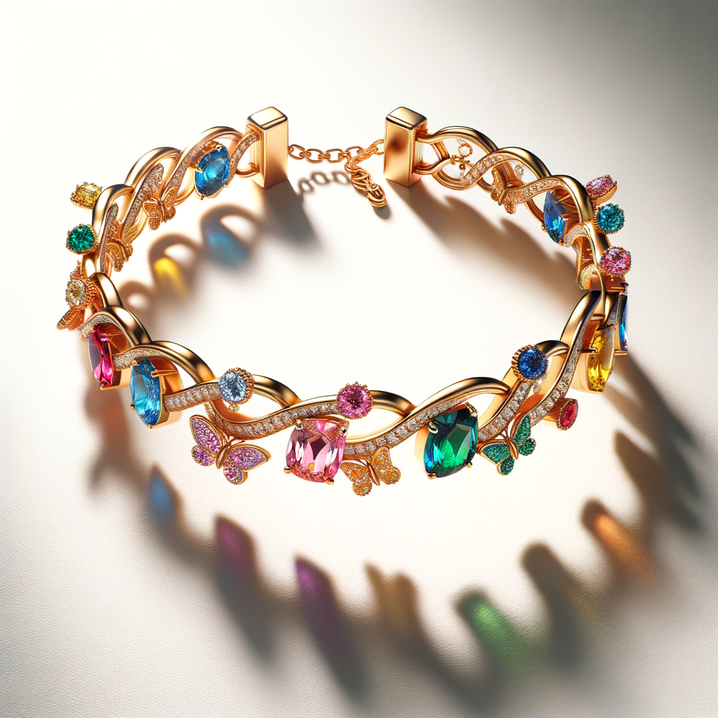 Colorful Butterfly Chain Bracelet
