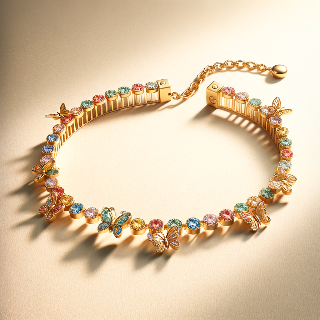 Colorful Butterfly Chain Bracelet