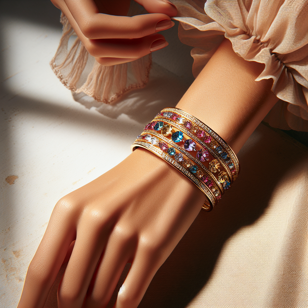 Gold Radiant Bangle