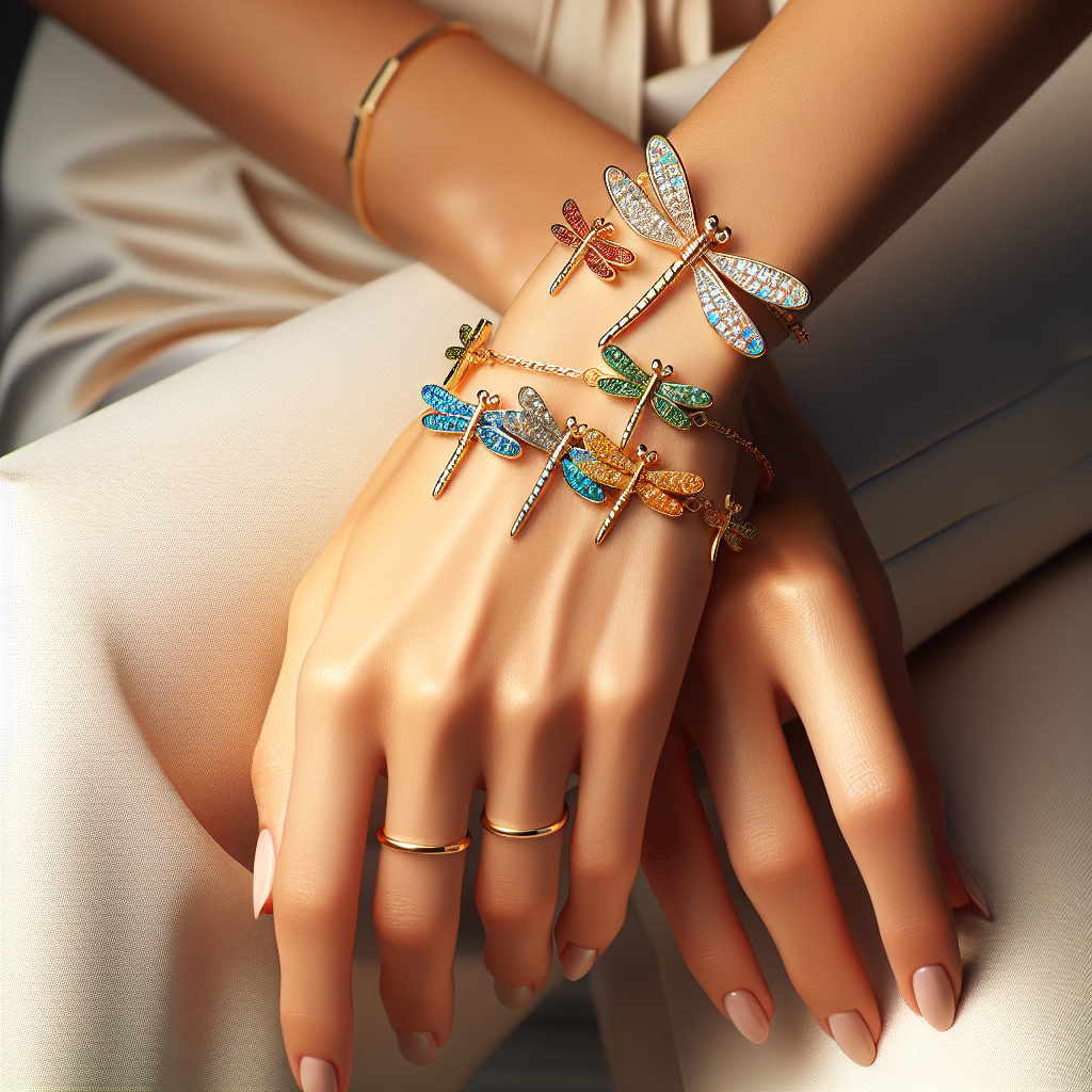 Golden Dragonfly Bracelet